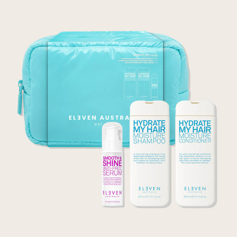 Coffret de fêtes pour cheveux ELEVEN AUSTRALIA Hydratant, contenant des produits capillaires pour l'hydratation et la soin capillaire