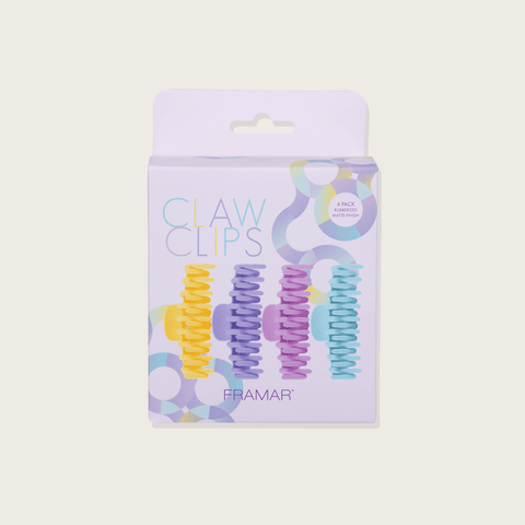 Pinces Claw Couleur Blush – 4/pqt Framar
