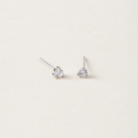 Anneau d'Oreille Abby Placage Or Blanc 14K Midi34