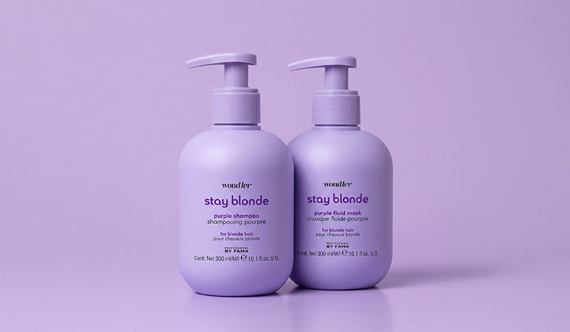 Shampooing et masque neutralisants WondHer Stay Blonde de PROFESSIONAL BY FAMA